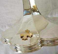 Solid Sterling silver English Gothic Chalice